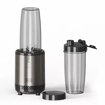 BLACK+DECKER ES9120160B Personal Blender 1000W 2x 600ml Tritan pudeliga ja kaasaskantavate kaantega