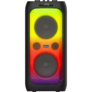 SENCOR Partycon WAVE 100W kaasaskantav peospeaker TWS, IPX4, LED ja mikrofonisisendiga