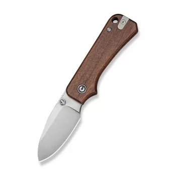 CIVIVI Baby Banter Slip Joint kokkupandav nuga Nitro-V Guibourtia puidust