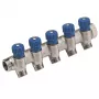 Caleffi 5R seeria termostaatiline segamisventiil 3/4 inch NPT sisselaskeava x 1/2 inch NPT väljalaskeava, pliivaba messing, ASSE 1017