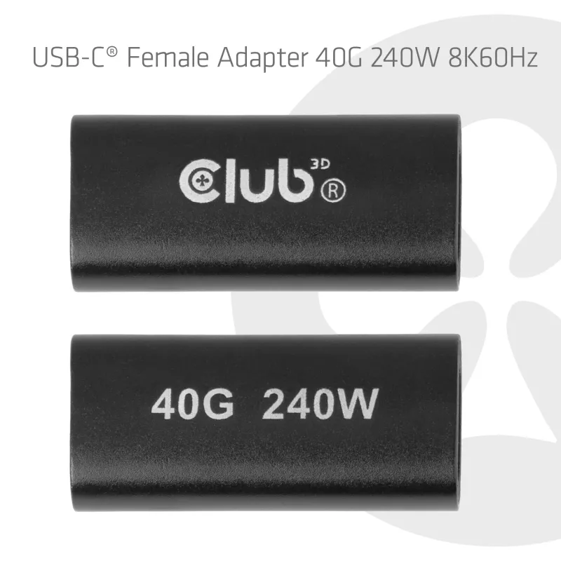 Club 3D USB-C emane adapter 40G 240W 8K60Hz