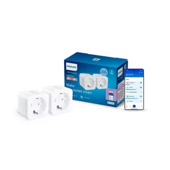 Philips Smart Smart Plug koos võimsusmõõtjaga, tüüp F, 2-pakk