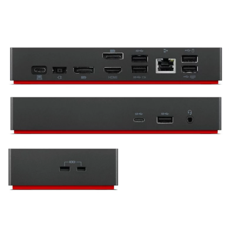 Lenovo Renewed ThinkPad Universal USB-C dokk 40AY 90W kasutatud koos toiteadapteriga