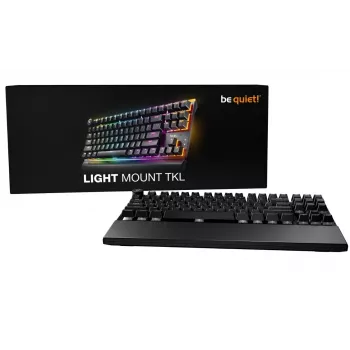 BE QUIET! klaviatuur Light Mount TKL Silent Tactile mehaaniline klaviatuur – 75% US ANSI, Gateron Brown, Bluetooth ja USB-C, QMK/VIA