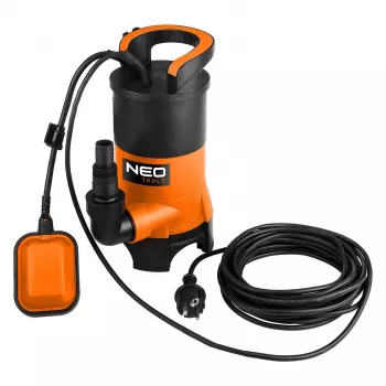NEO TOOLS 04-745 Sukelpump määrdunud vee jaoks 400W, 8000 l/h, 5 m tõstekõrgus, ujuklüliti, 10 m kaabel