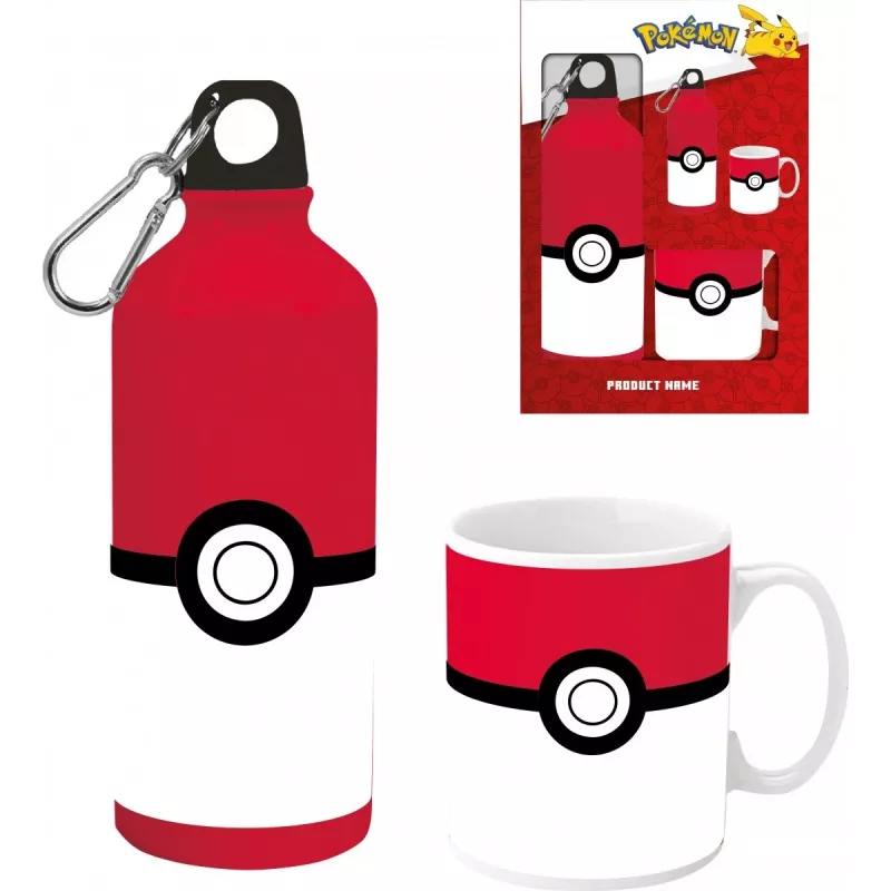 Pokemoni alumiiniumpudel 500ml keraamilise kruusikomplektiga