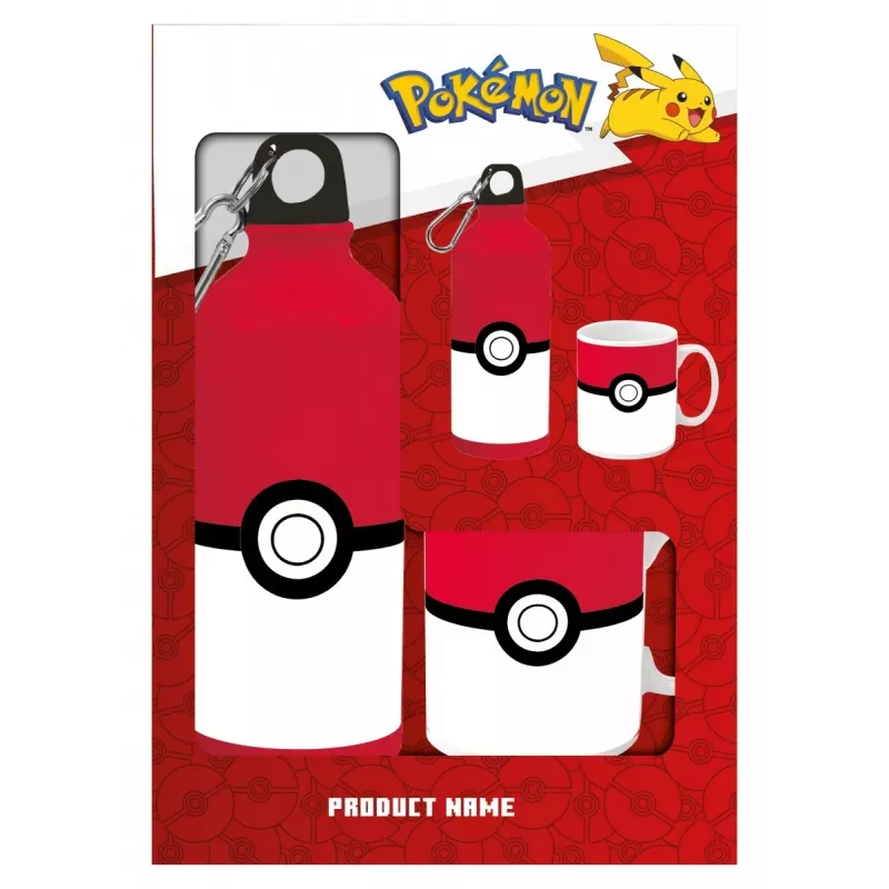 Pokemoni alumiiniumpudel 500ml keraamilise kruusikomplektiga