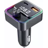 SENCOR SWM 3000 Bluetooth FM-saatja USB-A QC3.0, USB-C PD 3.0, MP3-esitus, käed-vabad kõned, Siri ja Google Assistant