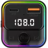 SENCOR SWM 3000 Bluetooth FM-saatja USB-A QC3.0, USB-C PD 3.0, MP3-esitus, käed-vabad kõned, Siri ja Google Assistant