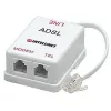 Intellinet ADSL Splitter/Filter RJ11 isane 2x RJ11 emane, valge