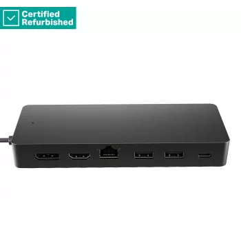 RENEW GOLD HP Universal USB-C Multiport Travel Hub 65W - 2 x USB 3.2, 2 x USB-C, 1 x DP, 1 x HDMI, 1 x RJ-45, 1 aasta