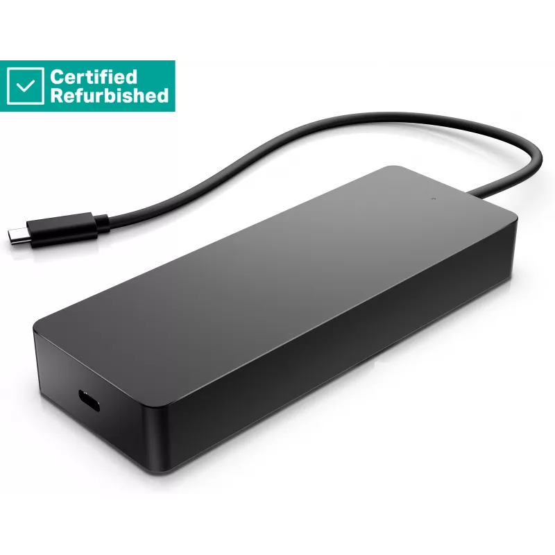 RENEW GOLD HP Universal USB-C Multiport Travel Hub 65W - 2 x USB 3.2, 2 x USB-C, 1 x DP, 1 x HDMI, 1 x RJ-45, 1 aasta