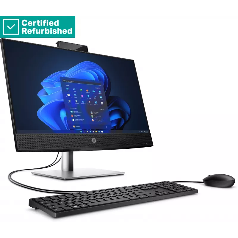 RENEW SILVER HP Pro 440 G9 AIO All-in-One - i7-13700T, 16GB, 512GB SSD, 23.8 FHD Non-Touch AG, Height Adjustable, USB Mouse, Win 11 Pro, 1 years (937G5EAR#ABD)