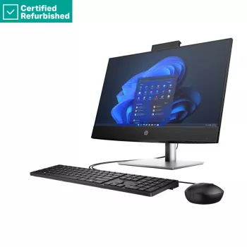 RENEW SILVER HP Pro 440 G9 AIO All-in-One - i5-13400, 8GB, 512GB SSD, 23.8 FHD Non-Touch AG, WiFi, Height Adjustable, NO CAM, NO SPEAKERS, Win 11 Pro, 1 years