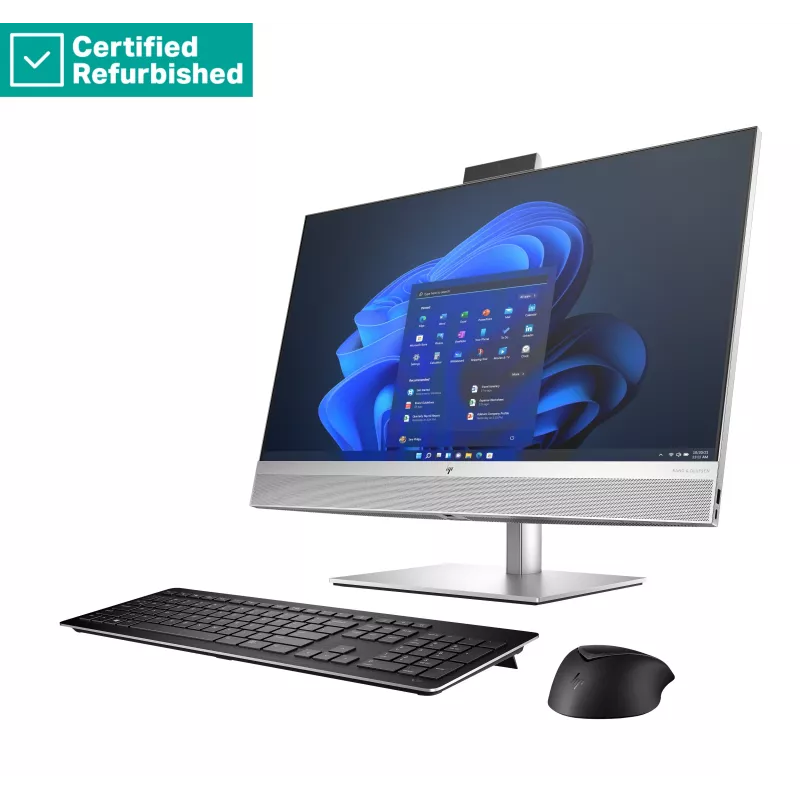 RENEW SILVER HP Elite 870 G9 AIO All-in-One 27 - i7-14700, 32GB, 1TB SSD, 27 FHD Non-Touch AG, FPR, Height Adjustable, USB Mouse, Win 11 Pro, 1 aasta (99A42ETR#ABZ)