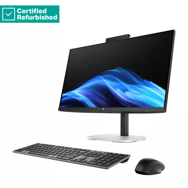 RENEW SILVER HP ProStudio 4 AIO All-In-One 24 - Ultra 5-235, 32GB, 512GB SSD, 23.8 FHD Touch AG, Height Adjustable, USB Mouse, Win 11 Pro, 1 years
