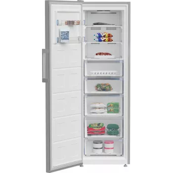 BEKO püstkülmik B3RMFNE314XB, energiaklass E, 186,5 cm, 286L, Inox värvus