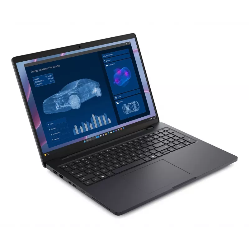 DELL Pro Max 16 MC16255 Copilot+ PC AMD Ryzen AI 5 PRO 340 Sülearvuti 40,6 cm (16) Full HD+ 16 GB LPDDR5x-SDRAM 256 GB SSD Wi-Fi 7 (802.11be) Windows 11 Pro Must Inglise
