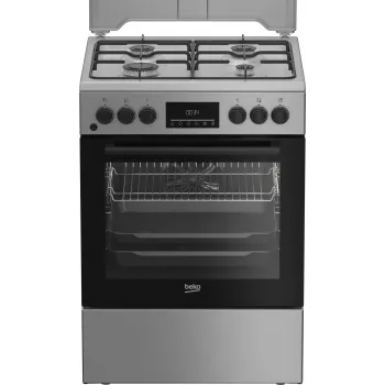 BEKO pliit FBM62320SDS, laius 60 cm, A, gaas/elekter, LED-ekraan