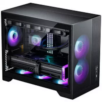 PHANTEKS XT M3 PC-korpus, minikorpus + D30 PWM Regular Airflow D-RGB ventilaatorid, 3 pakki, must