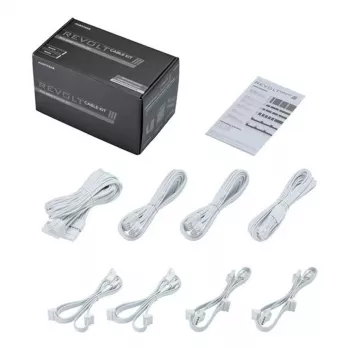 Phanteks Revolt 1200W Platinum Bundle, toiteplokk koos kaablikomplektiga - valge