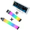 Lian Li Visual Upgrade Kit Strimer Wireless 24-Pin RGB emaplaadi kaabel, kontroller + 12V-2x6 GPU-kaabel Wide & 8.8 universaalne ekraan - valge