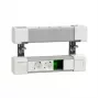 SCHNEIDER ELECTRIC UNICA SYSTEM+ LAUASEADE 4XSCHUKO+USB A/C+RJ45 OPT, VALGE/HALL