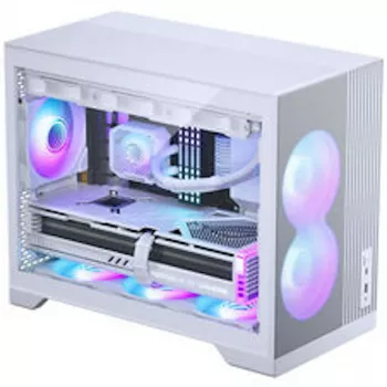 Phanteks XT M3 PC-korpus, minikorpus + D30 PWM Regular Airflow D-RGB ventilaatorid, 3 tk komplekt, valge