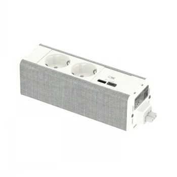SCHNEIDER ELECTRIC UNICA SYSTEM+ MOODULSEADE 2XSCHUKO+USBA/C VALGE/HALL