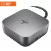 HP Thunderbolt 4 Ultra Dock - AVATUD - G6 280W koos kombikaabliga - 5x USB-A, 2x USB-C, 1x USB-C Thunderbolt 4, 2x DisplayPort, 1x HDMI, 1x RJ-45, Meteor Silver, 3 aastat