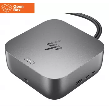 HP Thunderbolt 4 Ultra Dock - AVATUD - G6 280W koos kombikaabliga - 5x USB-A, 2x USB-C, 1x USB-C Thunderbolt 4, 2x DisplayPort, 1x HDMI, 1x RJ-45, Meteor Silver, 3 aastat