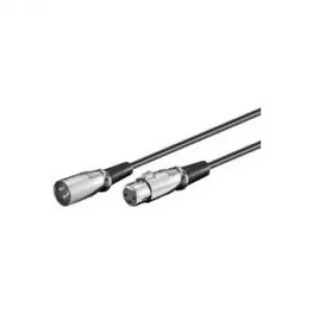 Microconnect XLRMF2 audiokaabel 2 m XLR (3-kontaktiline) Must