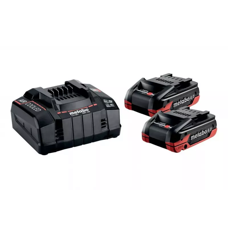 METABO 18V 4.0Ah LiHD Xtreme aku 2tk + ASC 290 laadija