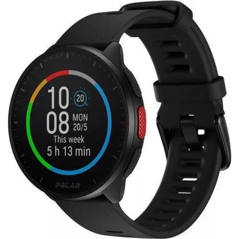 Polar Pacer GPS jooksukell - Night Black - S/L rihm - 1.2 inch MIP-ekraan - 32MB - Bluetooth