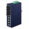 PLANET ISW-621TS15 Industrial Unmanaged L2 Fast Ethernet Switch with 4x 10/100 + 2x 100Base-FX SC Multi-mode, DIN-Rail/Wall-Mount, -40 to 75°C