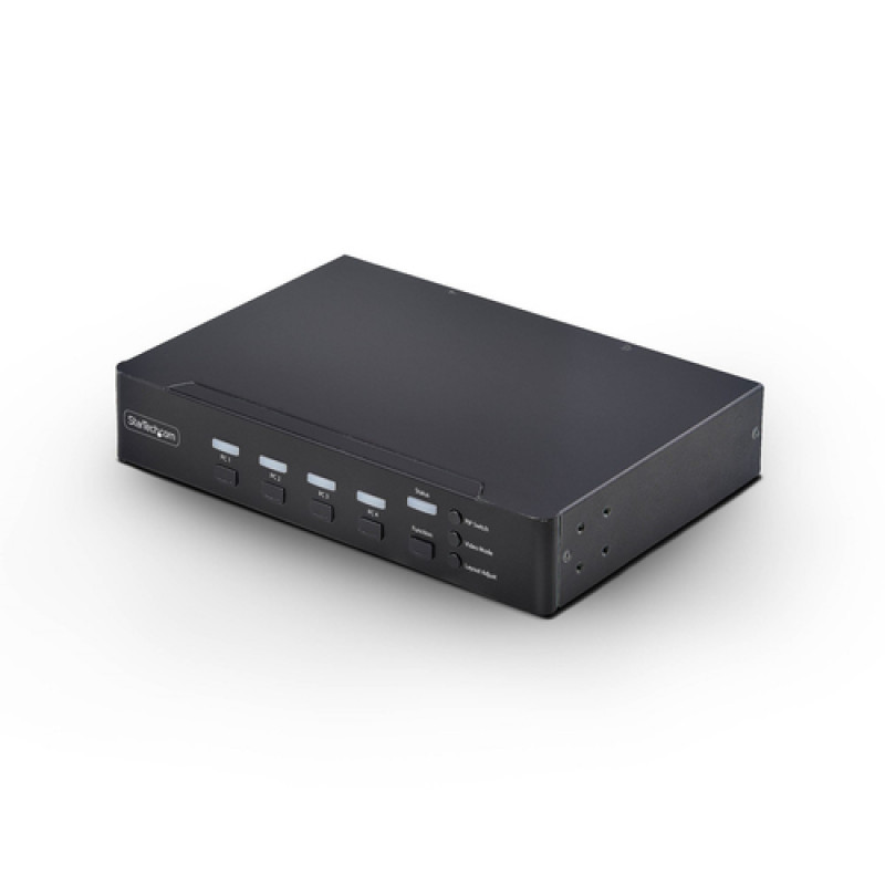 StarTech.com 4-Port DVI-I KVM Switch with Audio and USB 2.0 Hub
