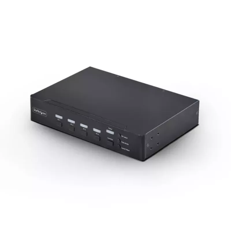 StarTech.com 4-Port DVI-I KVM Switch with Audio and USB 2.0 Hub