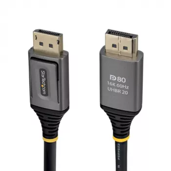 StarTech.com 0.5m DisplayPort 2.1 DP80 kaabel - DisplayPort isane isane - Must