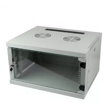 ALLNET 19 inch seinakapp võrguseadmetele 4U 1-osaline 594x541mm helehall SMQ seeria