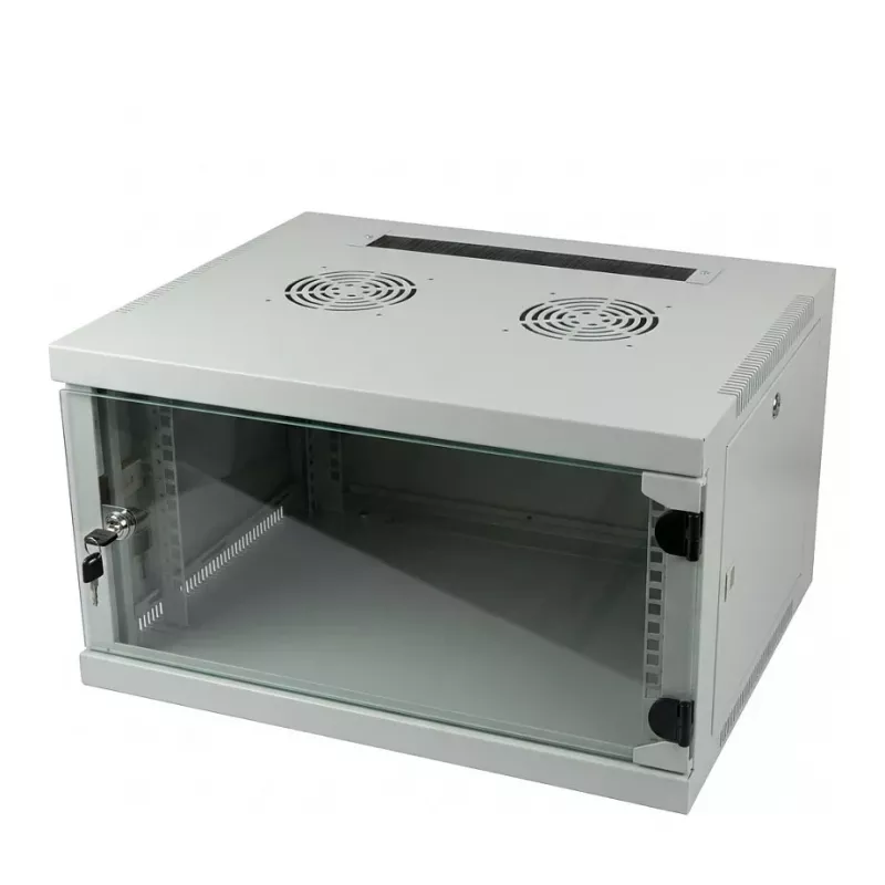 ALLNET 19 inch seinakapp võrguseadmetele 4U 1-osaline 594x541mm helehall SMQ seeria
