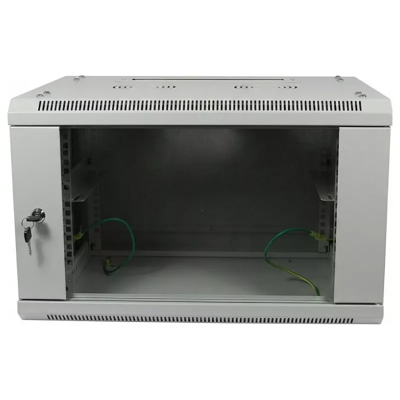 ALLNET 19 inch seinakapp 9U 1-osaline sügavus 450mm helehall lamepakend SMA seeria