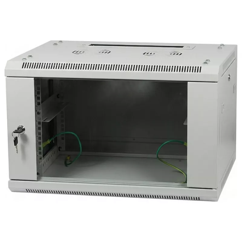 ALLNET 19 inch seinakapp 15U üheosaline sügavus 600mm helehall lamepakend SMA seeria
