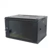 ALLNET SMA-Series 19 inch seinakapp 9U 1-osaline 600mm sügavus must lamepakend