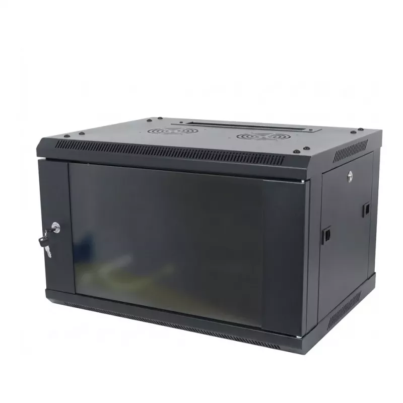 ALLNET SMA-Series 19 inch seinakapp 9U 1-osaline 600mm sügavus must lamepakend
