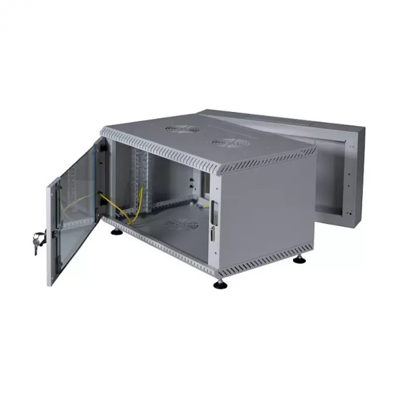 EFB 19 inch seinakapp 12U, pööratav, 2-osaline, RAL 7035, sügavus 500 mm