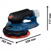 Bosch Professional GEX 12V-150-3 Juhtmeta Ekstsentriklihvija (12V, 150 mm, harjadeta EC-mootor, L-BOXX-is)