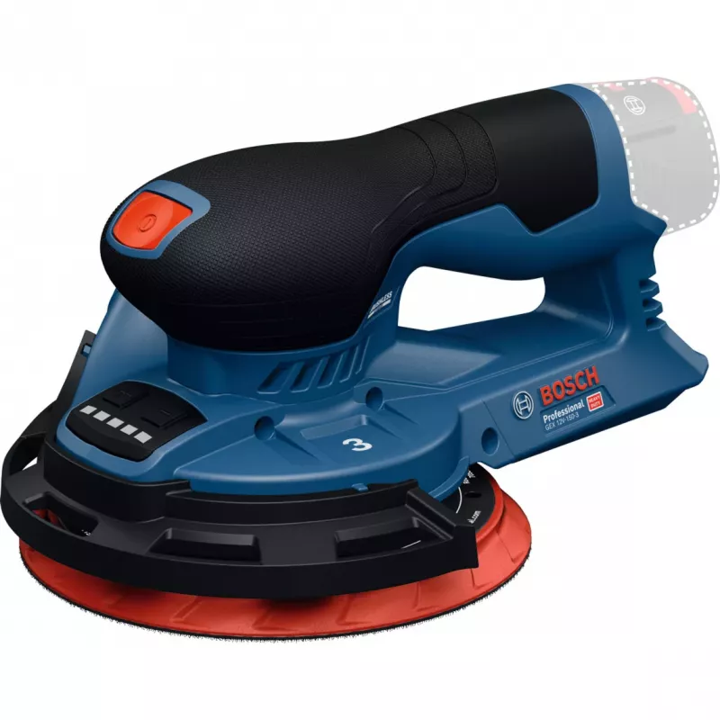 Bosch Professional GEX 12V-150-3 Juhtmeta Ekstsentriklihvija (12V, 150 mm, harjadeta EC-mootor, L-BOXX-is)