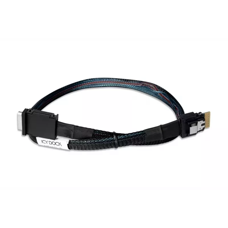 IcyBox IcyDock SlimSAS 4i to OCuLink 4i kaabel, PCIe 4.0, 0,5 m