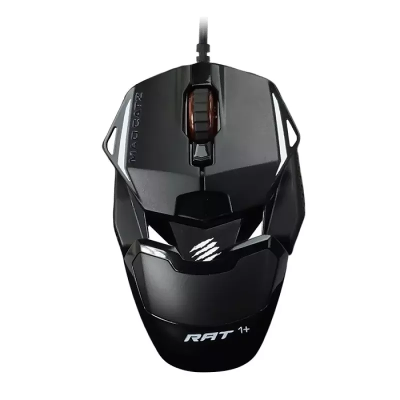 Mad Catz THE AUTHENTIC R.A.T. 1+ Gaming Mouse (MR01MCINBL000-0) - Must/Punane