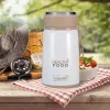 Maestro MR-1646-80 Dinner Thermos 0.8 L roostevabast terasest vaakumtoidupudel kokkupandava lusikaga